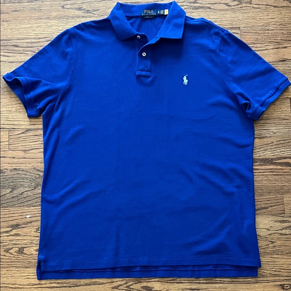 Polo by Ralph Lauren Men's Royal Blue Polo Shirt - Picture 1 of 2